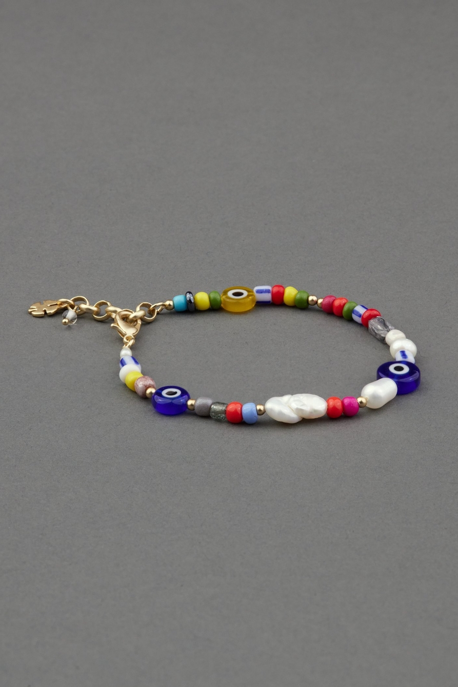 summer camp beaded bracelet